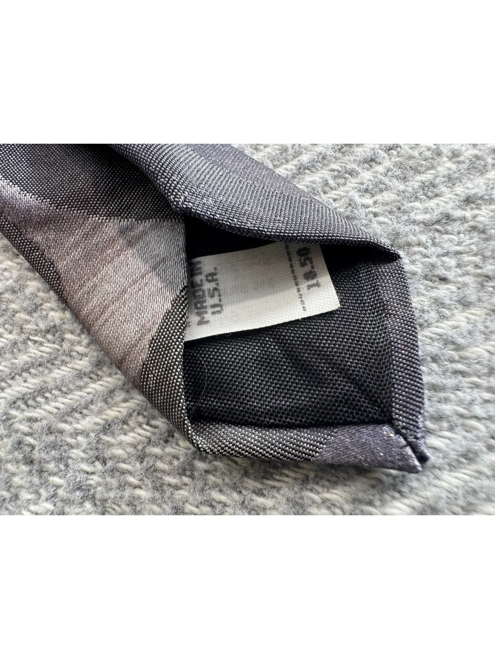 Oscar de la Renta Studio Silk Tie with Abstract Leaf Pattern